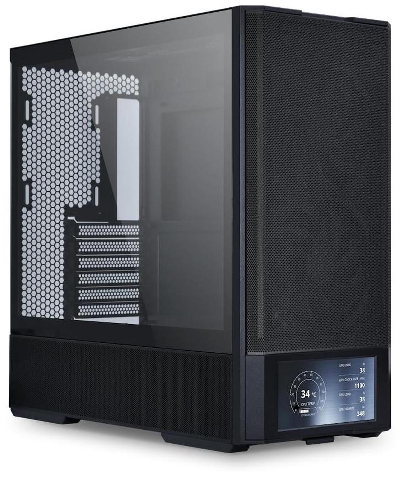 Main image of Lian Li LANCOOL 207 Digital ATX Computer Case w/ Integrated LCD Screen, Mesh-Centric Panels Mid-Tower PC Case w/ 2 x 140x40x30mm PWM Fans, 2 x 140mm Fans Pre-Installed, Side or Rear Mount PSU