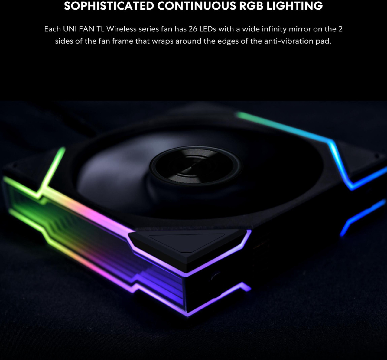 Open Box: Lian Li UNI Fan TL - Wireless 140 - Single Pack (Reverse Blade) - 2.4 GHz Wireless Signal ARGB Control - Dual-Zone Lighting - FDB - 140mm - Controller NOT Included & Required - White (14RTL1W1W) - Newegg.ca - Open Box condition - Image 19