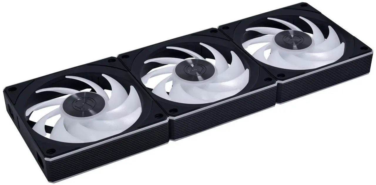 Alt view image 2 of 6 - Lian Li UNI Fan CL Wireless 120 - Triple Pack (Reverse Blade) - 2.4 GHz Wireless Signal RGB & Fan Control - Dual Control Light Zones - 28mm FDB - Controller Included and Required - Black (12RCL1W3B)