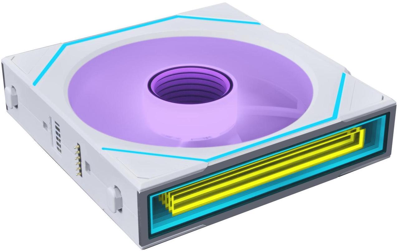 Main image of Lian Li UNI Fan SL-Infinity Wireless - 120 Single Pack - 2.4 GHz Wireless Signal Control - ARGB Fan - Double Infinity Mirror - Low Noise - Controller NOT Included & Required - White (12SLIN1W1W)