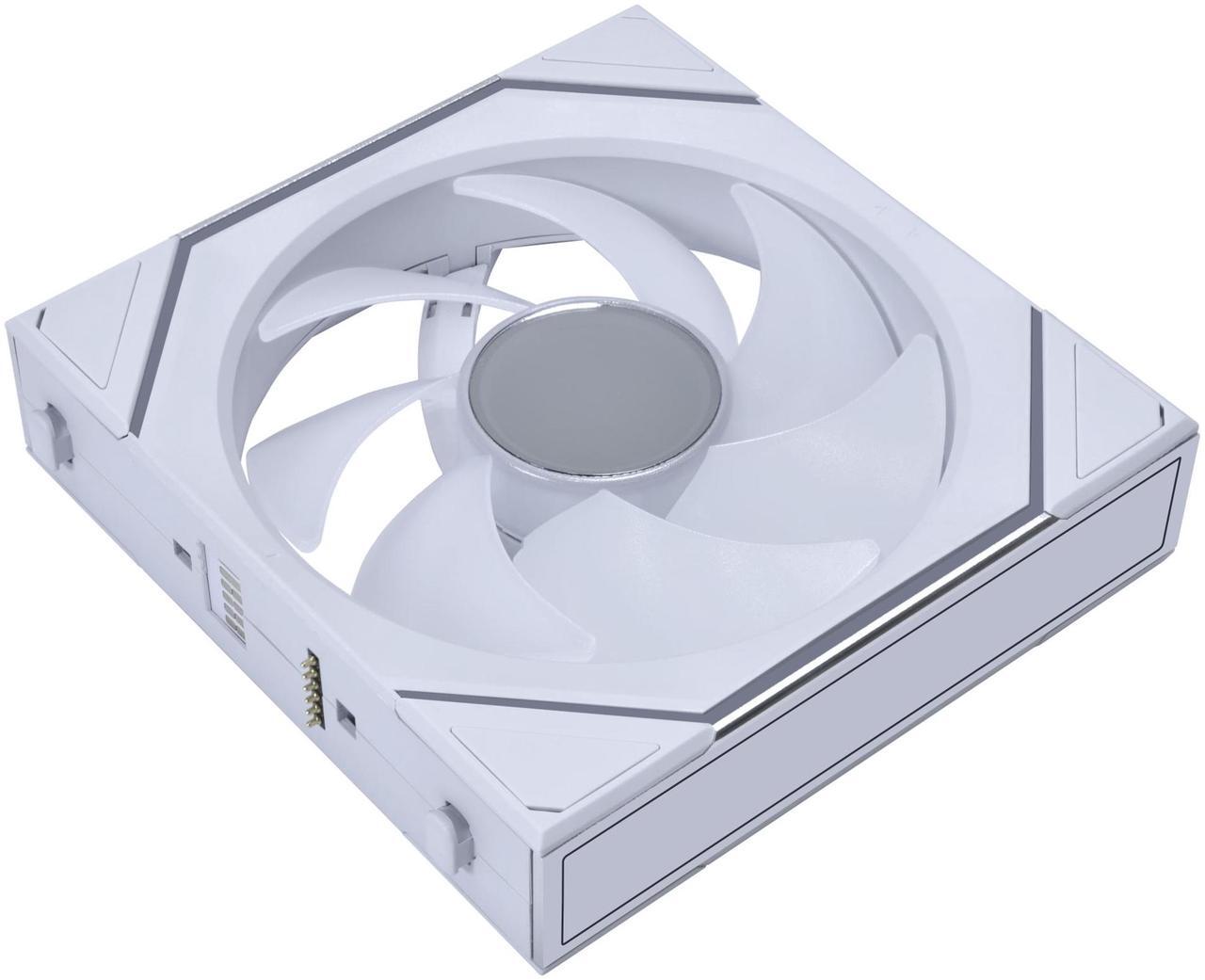 Alt view image 3 of 7 - Lian Li UNI Fan SL-Infinity Wireless - 120 Single Pack - 2.4 GHz Wireless Signal Control - ARGB Fan - Double Infinity Mirror - Low Noise - Controller NOT Included & Required - White (12SLIN1W1W)
