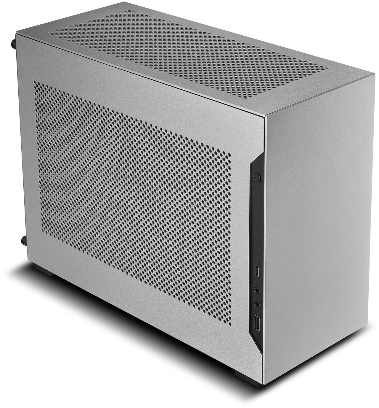Open Box: Lian Li A4-H2O Mini-ITX PC Case, Triple-Slot Mount GPU, Aluminum Exterior & SPCC Steel Interior, 240mm AIO, SFX Sandwich Layout, PCIe 5.0, Supports SFX/SFX-L PSU - (A4-H2OA5 Silver) - Newegg.ca - Open Box condition - Image 9