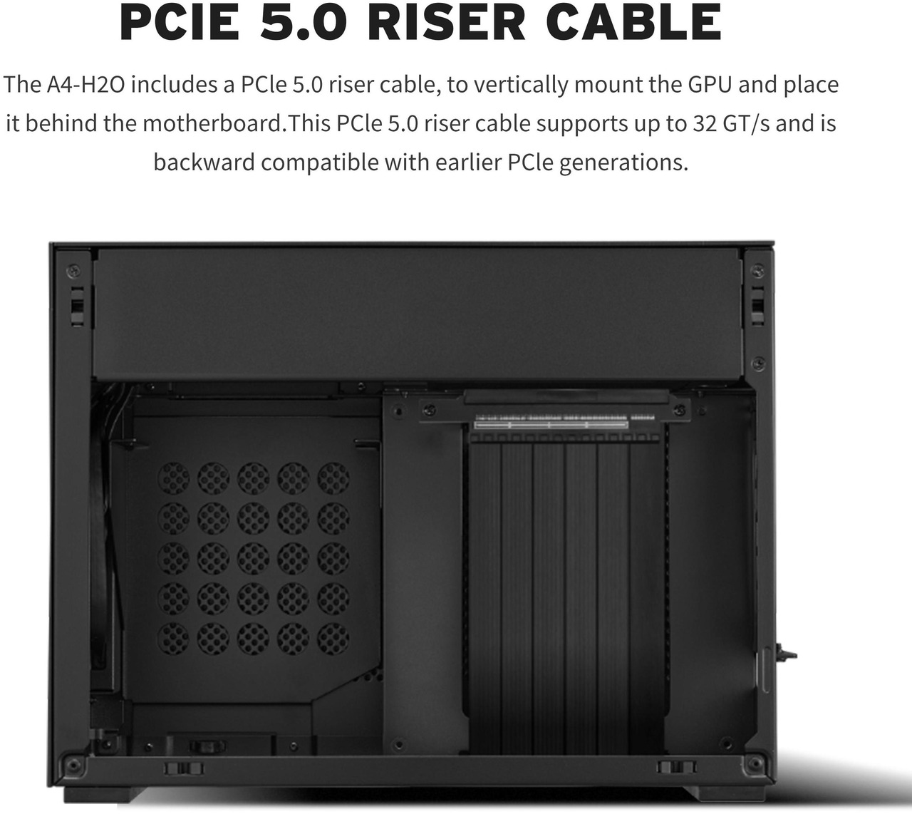Open Box: Lian Li A4-H2O Mini-ITX PC Case, Triple-Slot Mount GPU, Aluminum Exterior & SPCC Steel Interior, 240mm AIO, SFX Sandwich Layout, PCIe 5.0, Supports SFX/SFX-L PSU - (A4-H2OA5 Silver) - Newegg.ca - Open Box condition - Image 11