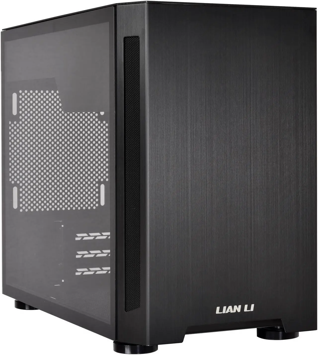 Alt view image 4 of 12 - LIAN LI TU150 Aluminum Tempered Glass ITX Case - Black Color - TU150WX