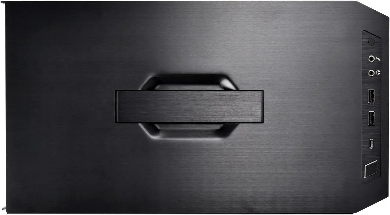 Alt view image 8 of 12 - LIAN LI TU150 Aluminum Tempered Glass ITX Case - Black Color - TU150WX