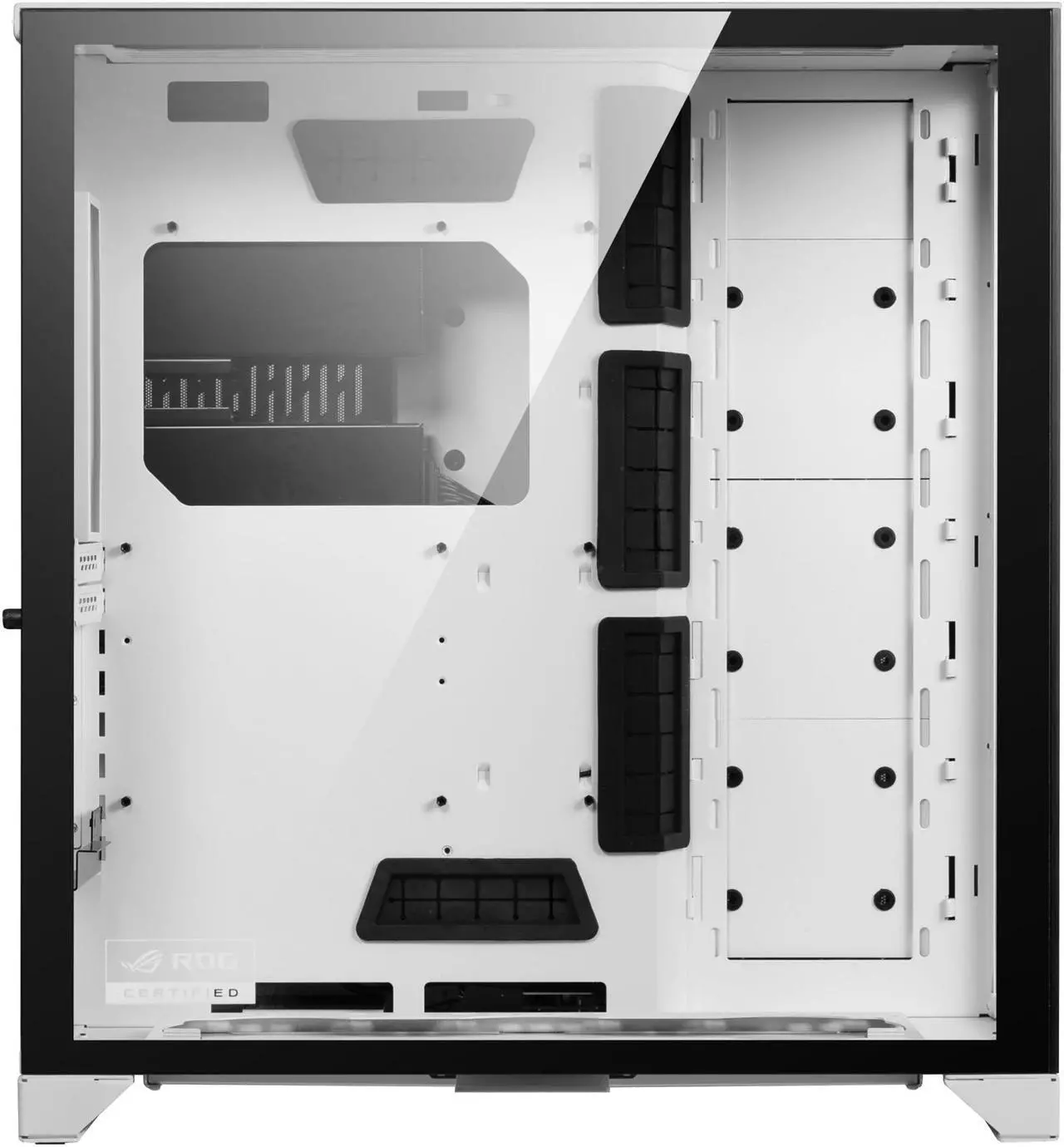 Alt view image 3 of 8 - LIAN LI O11 Dynamic XL ROG Certificated - White Color - Tempered Glass on the Front, and Left Side - E-ATX, ATX Full Tower Gaming Computer Case - O11D XL-W