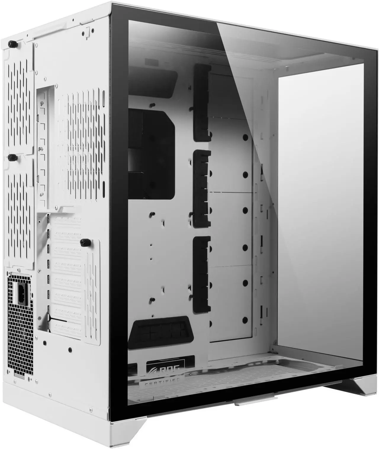 Alt view image 4 of 8 - LIAN LI O11 Dynamic XL ROG Certificated - White Color - Tempered Glass on the Front, and Left Side - E-ATX, ATX Full Tower Gaming Computer Case - O11D XL-W