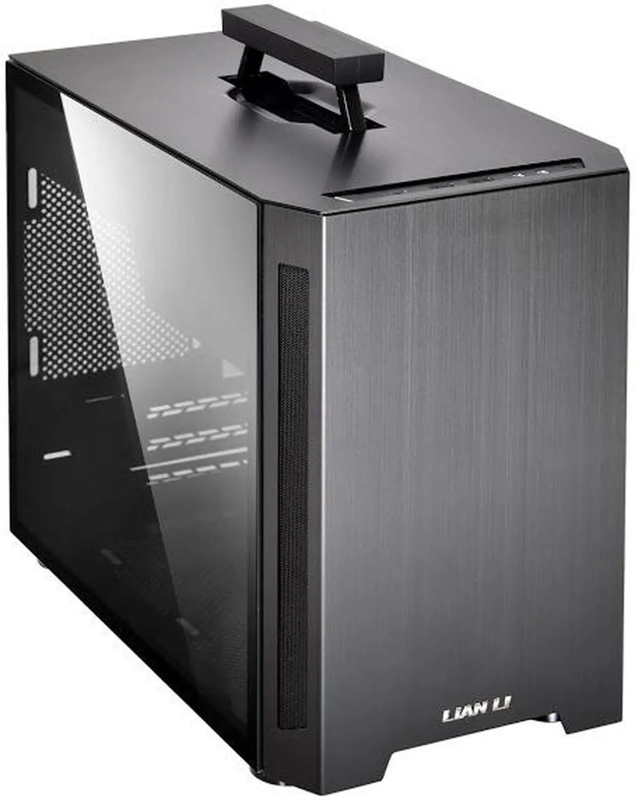 Main image of LIAN LI TU150 Aluminum Tempered Glass ITX Case - Black Color - TU150WX