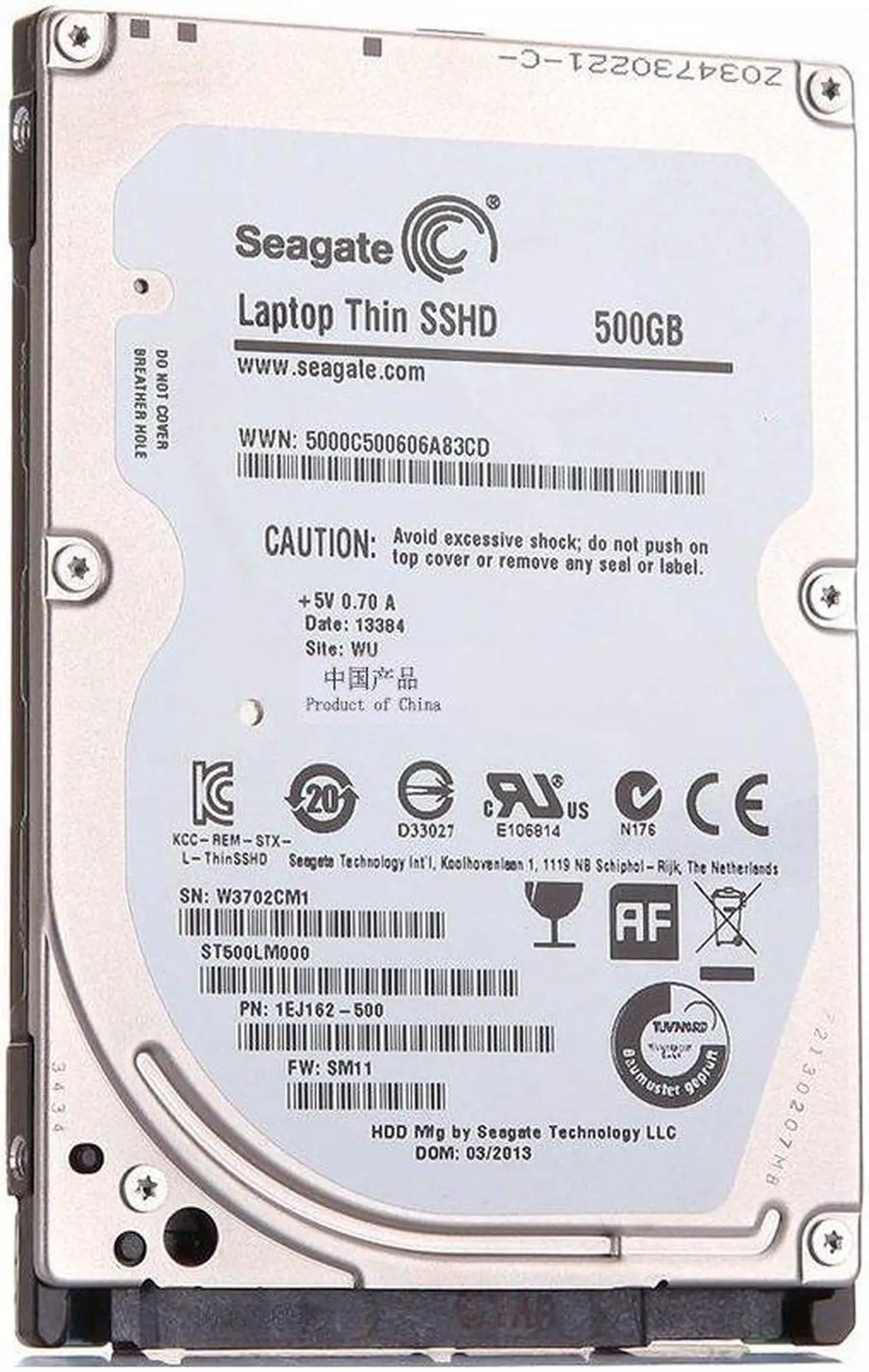 Alt view image 3 of 5 - SEAGATE ST500LM000 SSHD 500GB 5400RPM 64MB SATA 6.0Gb/s 2.5 Solid State Hybrid Drive