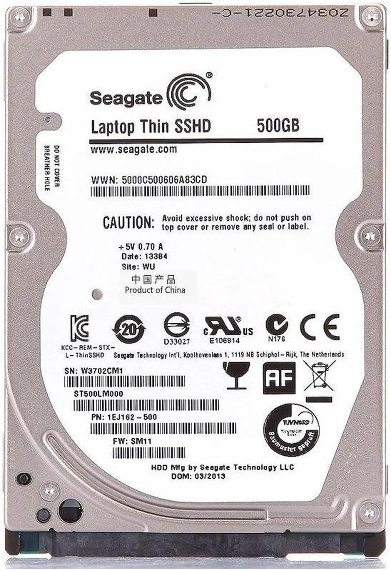 Main image of SEAGATE ST500LM000 SSHD 500GB 5400RPM 64MB SATA 6.0Gb/s 2.5 Solid State Hybrid Drive