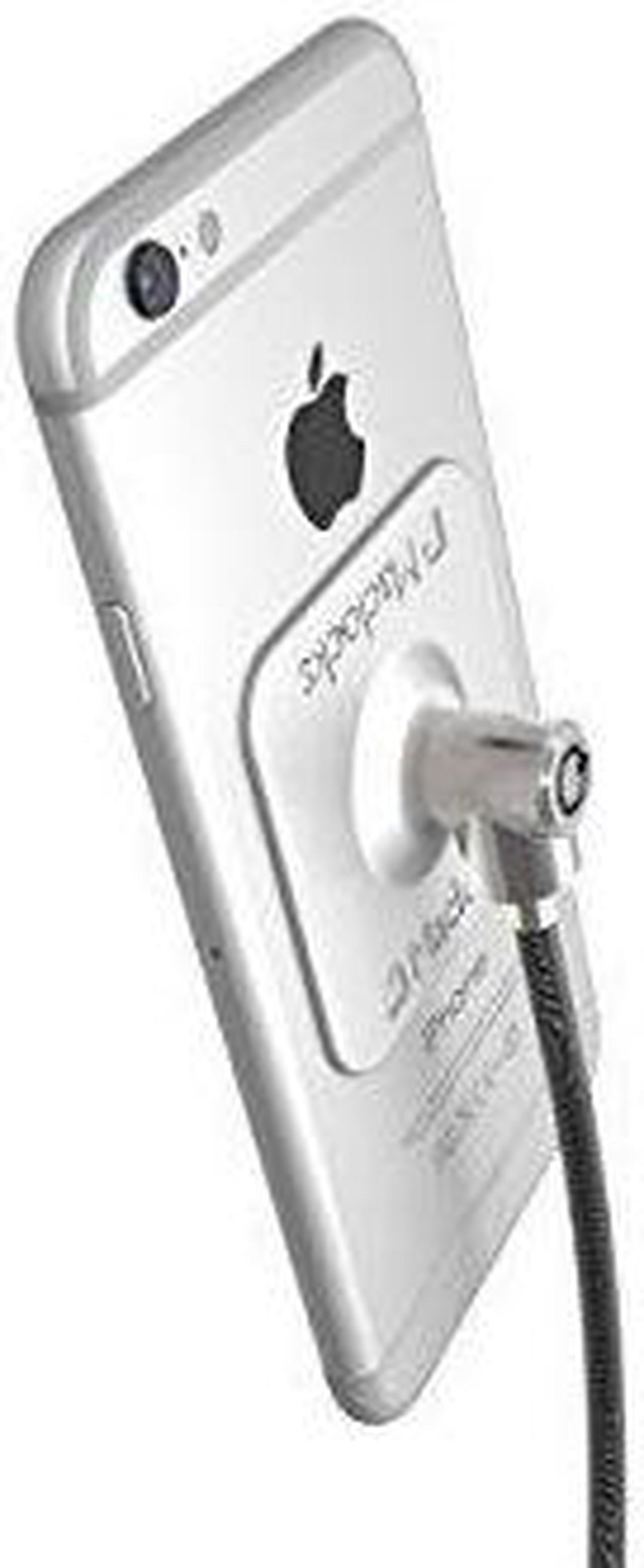 Alt view image 3 of 5 - Maclocks CL15UTL Universal Tablet Lock Adhesive Security Plate with Security Slot & 6-Foot Cable Lock (Silver)