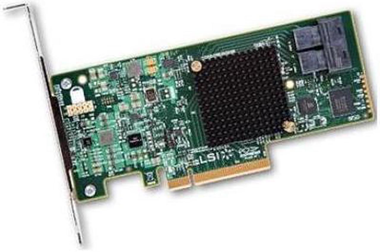 LSI Logic LSI00344 9300-8i SGL SAS 8Port 12Gb/s PCIE3.0 HBA Controller Card Brown Box