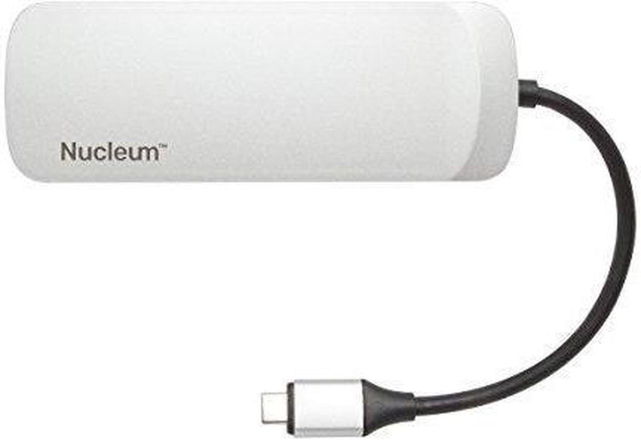 Alt view image 4 of 7 - Kingston Nucleum USB C Hub, 7-in-1 Type-C Adapter Hub Connect USB 3.0, 4K HDMI, SD and MicroSD Card, USB Type-C Charging for MacBook, Chromebook, and Other USB Type-C Devices