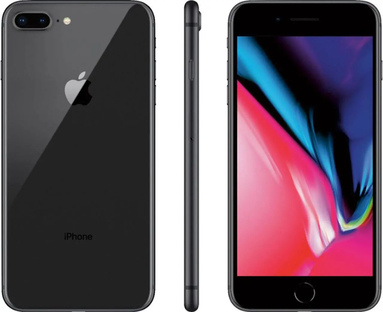 Alt view image 7 of 8 - Apple iPhone 8 Plus 4G LTE Unlocked GSM Phone w/ Dual 12 MP Camera 5.5" Space Gray 3GB RAM