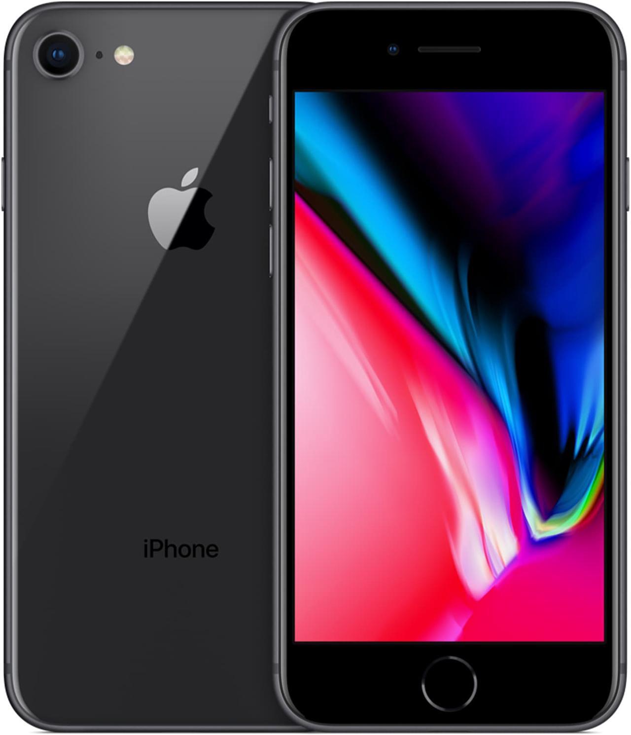 Alt view image 4 of 6 - Apple iPhone 8 64GB Space Gray (Unlocked) Grade A