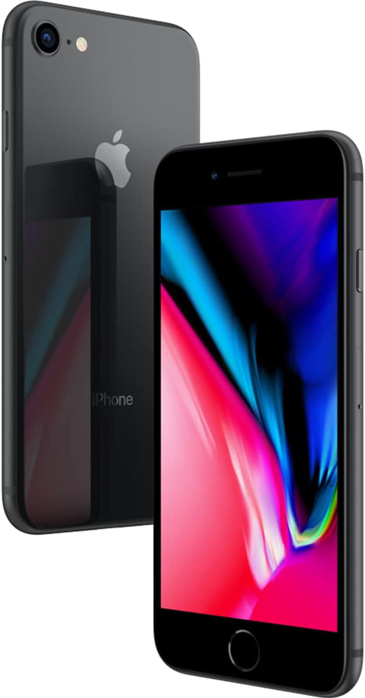 Alt view image 5 of 6 - Apple iPhone 8 64GB Space Gray (Unlocked) Grade A
