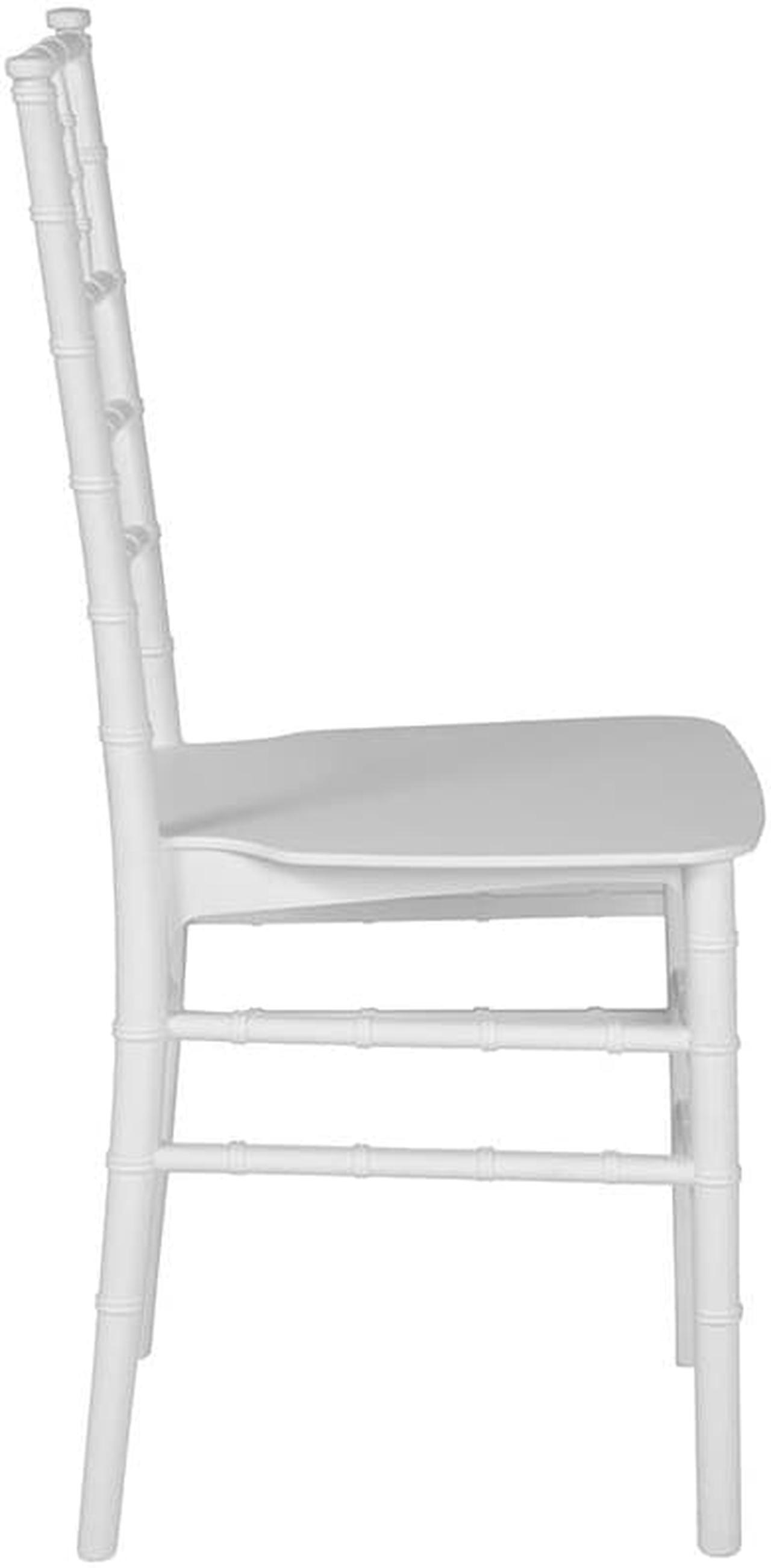 Alt view image 2 of 20 - HERCULES Series White Resin Stacking Chiavari Chair