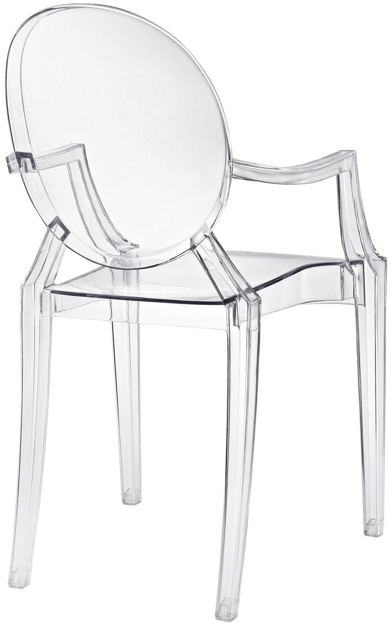 Alt view image 12 of 20 - Philippe Starck Style Louis Ghost Chair in Clear