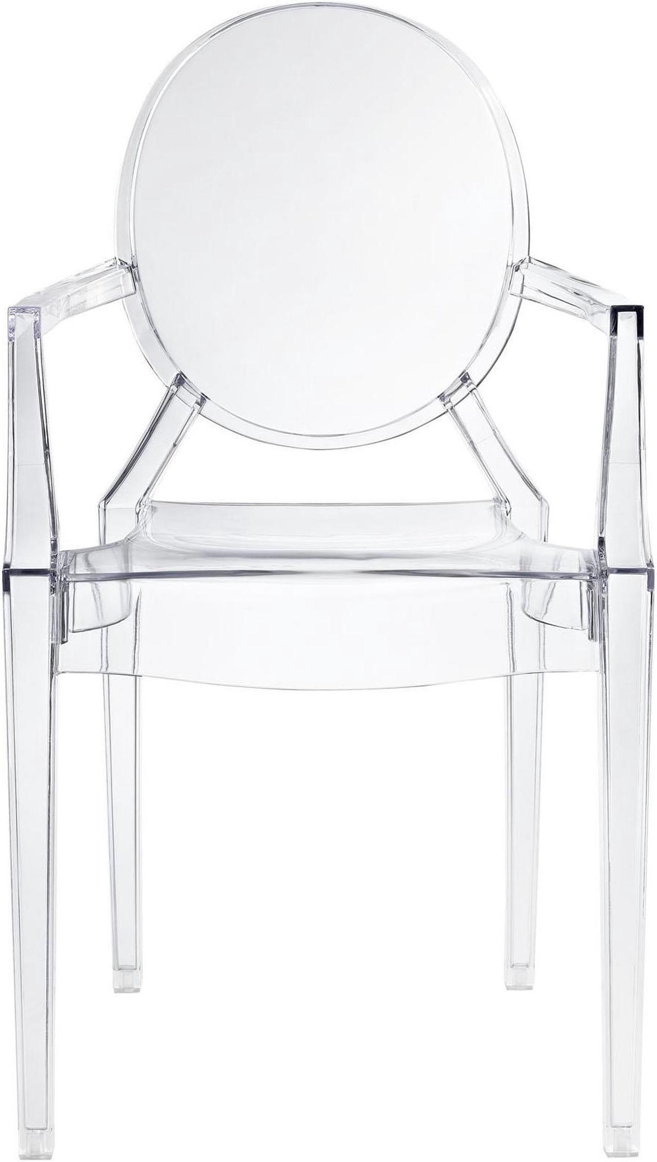 Alt view image 11 of 20 - Philippe Starck Style Louis Ghost Chair in Clear
