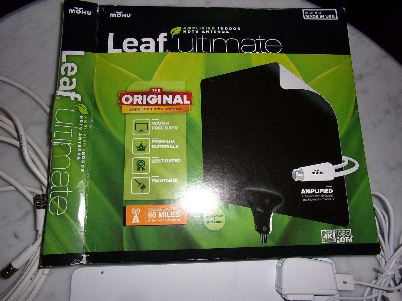 Alt view image 8 of 11 - Mohu MH-004002 Leaf Ultimate Amplified Indoor HDTV Antenna