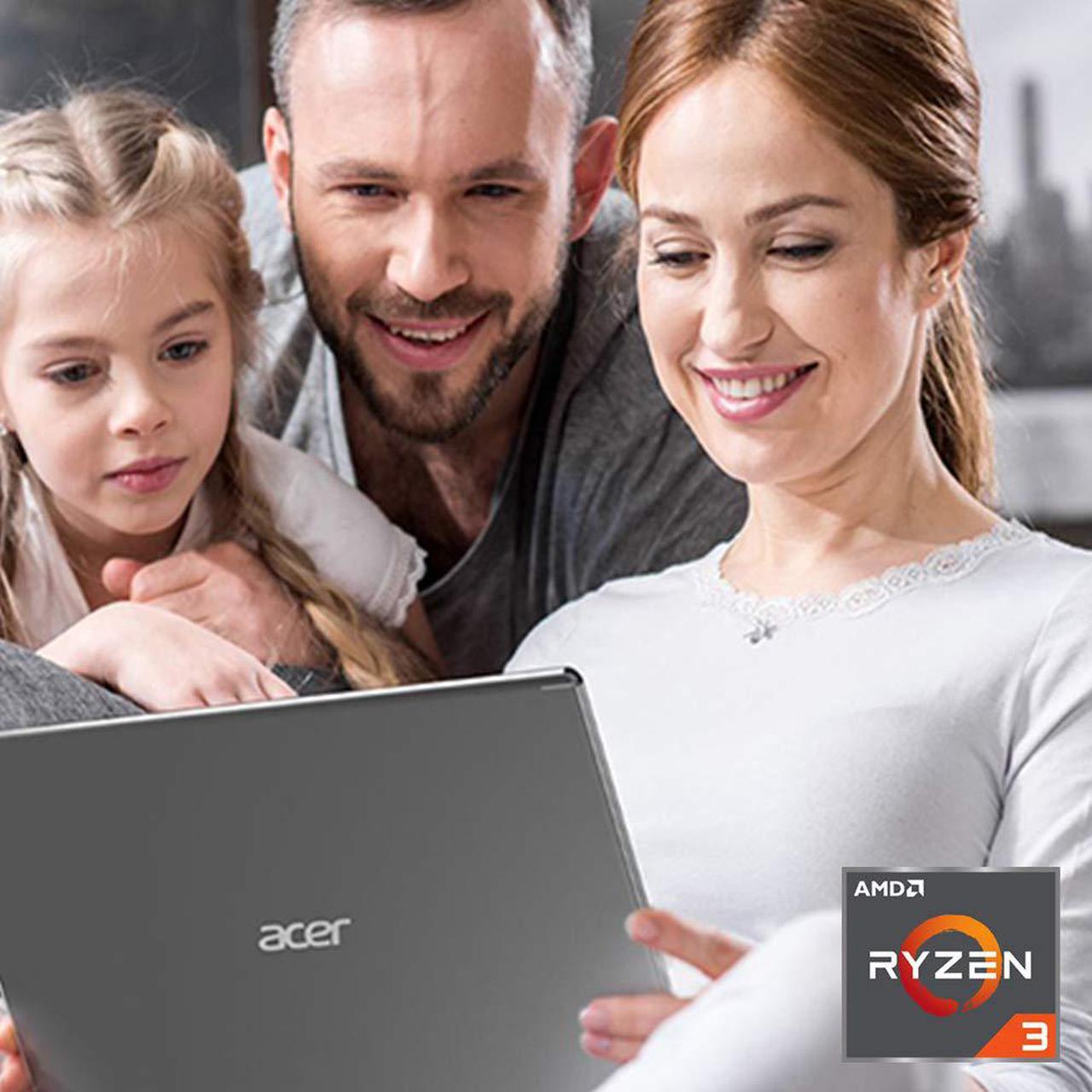 Alt view image 8 of 19 - Acer Aspire 5 A515-43-R19L 15.6" Notebook - 1920 x 1080 - Ryzen 3 3200U - 4 GB RAM - 128 GB SSD - Pure Silver