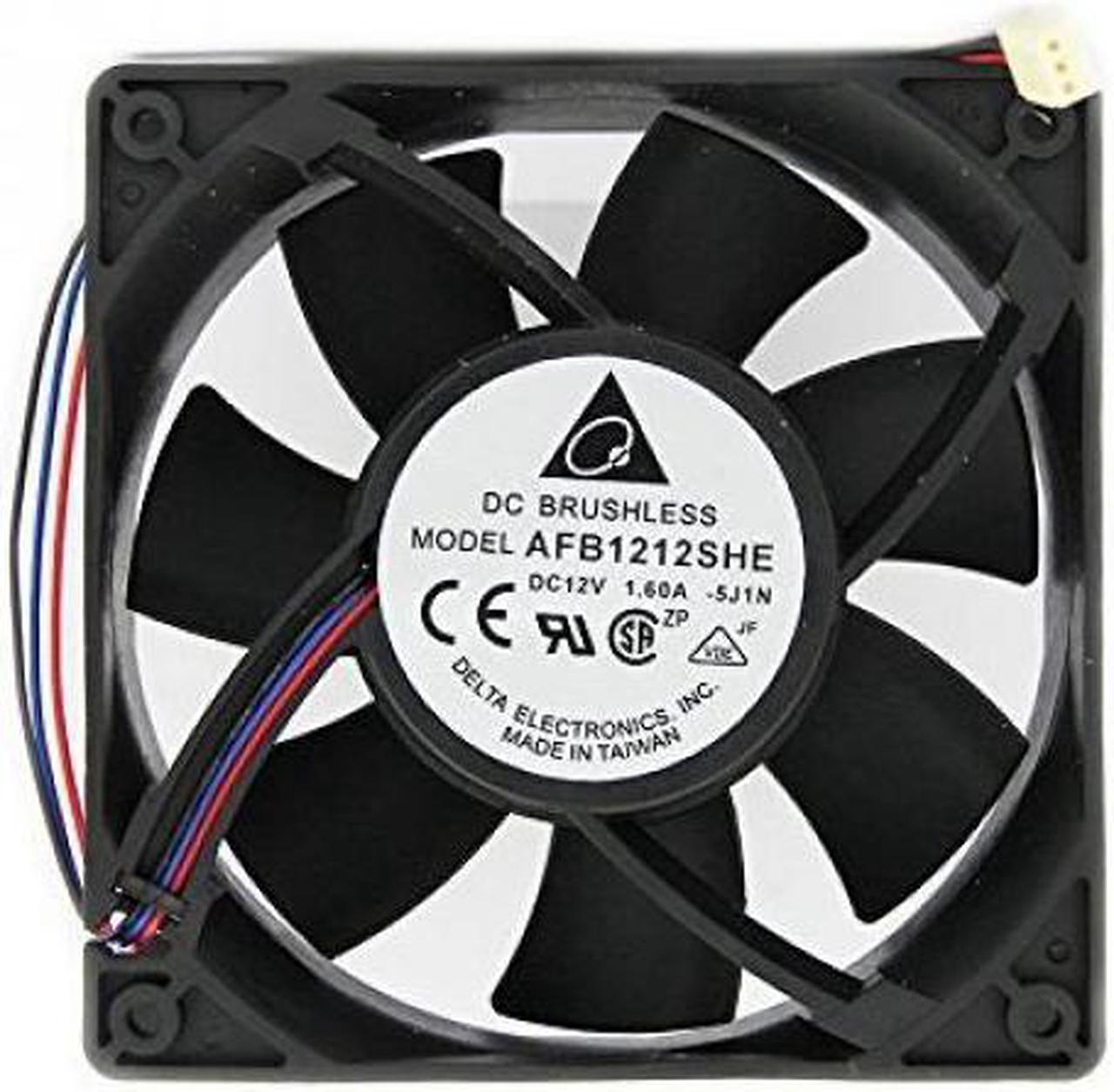 Main image of 120mm CPU Case Cooling Fan Ultra Strong 12cm Cooling Fan DC 12V Cooling Fan 200CFM AFB1212SHE 3Pin Connector Cooling Fan