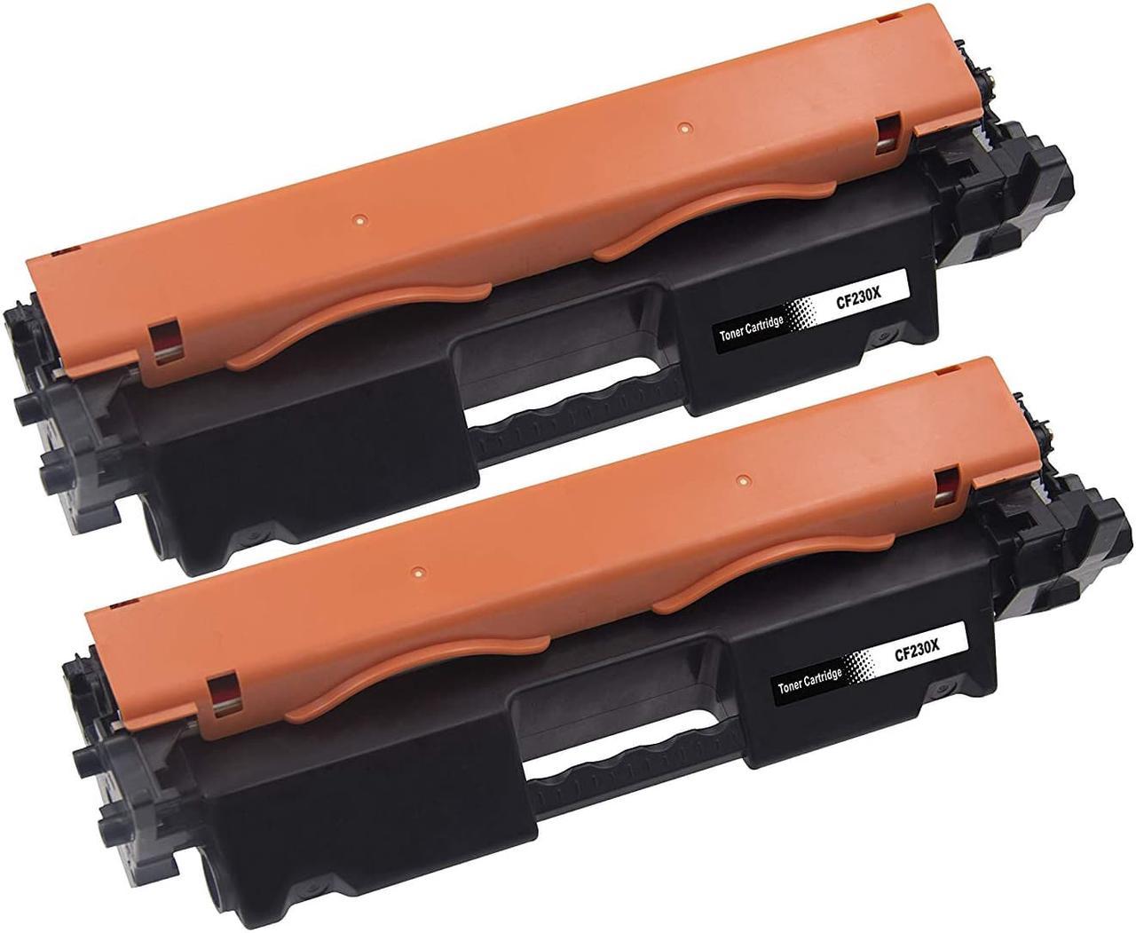 Ecshub 2 pack Compatible HP 30X CF230X Black Toner Cartridge New for HP LaserJet M203d, M203dn, M203dw, Pro M203dn, Pro M203dw, Pro MFP M227d, Pro MFP M227fdn, Pro MFP M227fdw, Pro MFP M227sdn