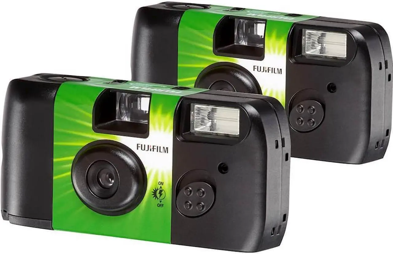 Alt view image 3 of 16 - Fujifilm - QuickSnap Disposable Film Camera (2-Pack) - Green