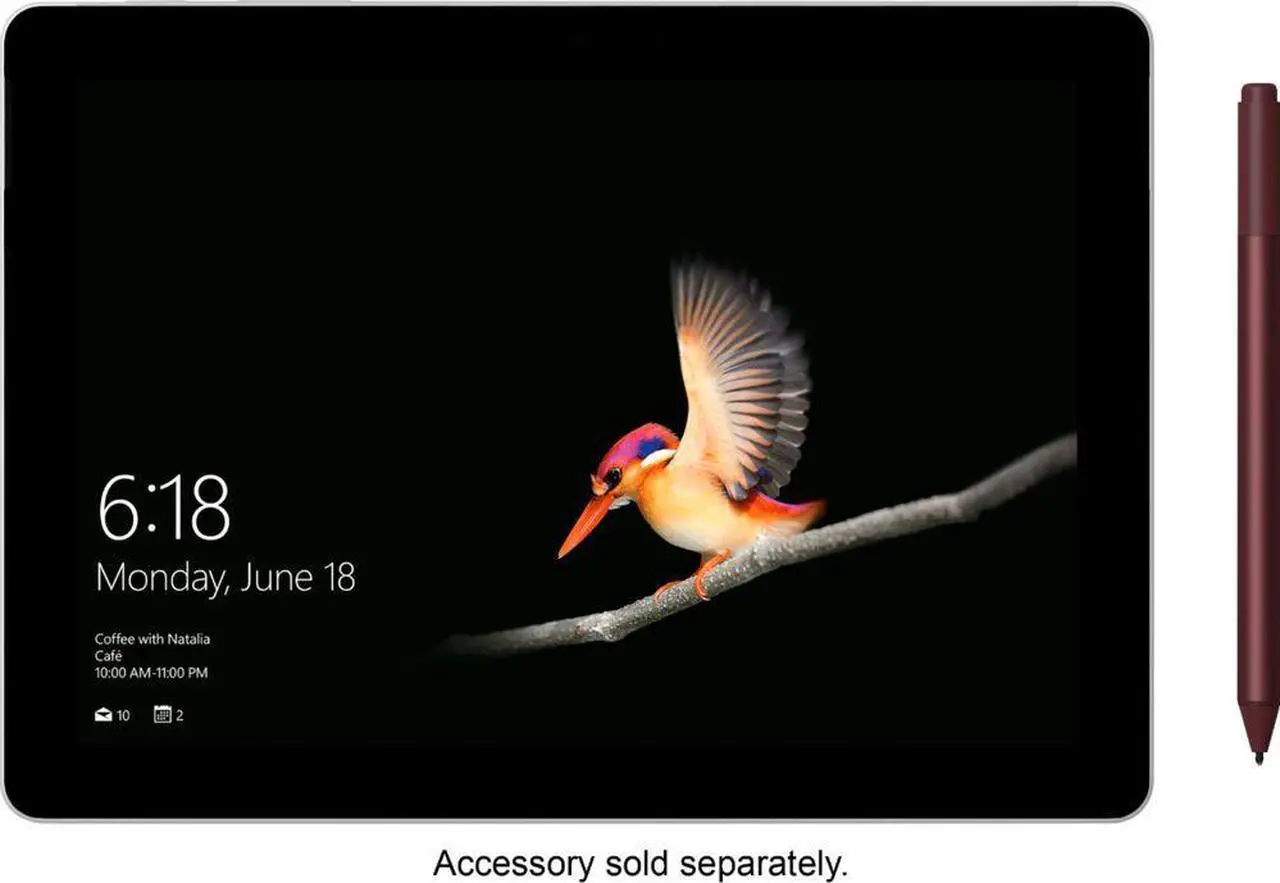 Alt view image 11 of 20 - Microsoft Surface Go MHN-00001 Intel Pentium 4415Y 1.60 GHz 4 GB Memory 64 GB eMMC Intel HD Graphics 615 10.0" Touchscreen 1800 x 1200 Detachable 2-in-1 Laptop Windows 10 S