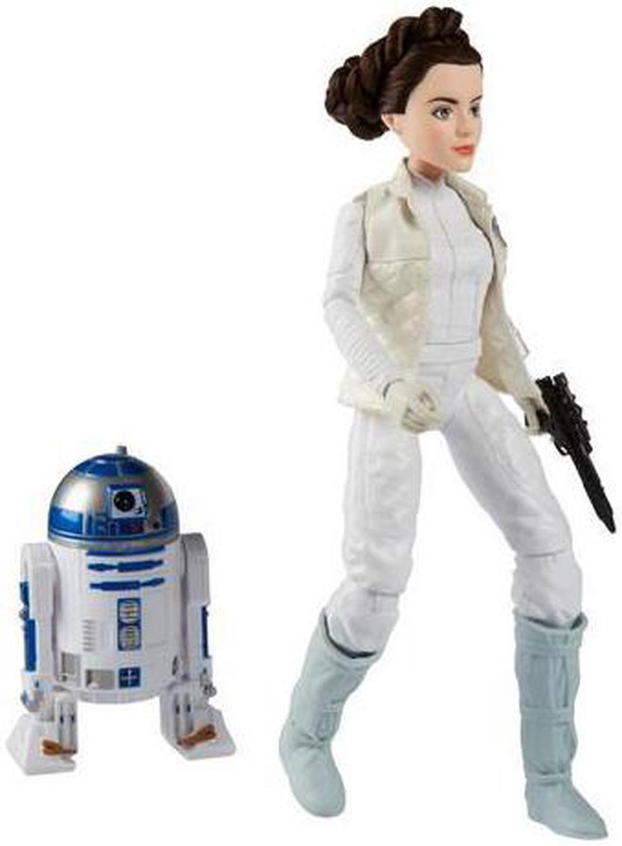 Alt view image 4 of 13 - Star Wars Forces of Destiny Princess Leia Organa Action Figure Doll & R2-D2 Set