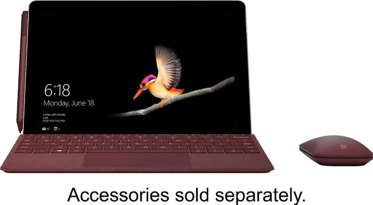Alt view image 8 of 20 - Microsoft Surface Go MHN-00001 Intel Pentium 4415Y 1.60 GHz 4 GB Memory 64 GB eMMC Intel HD Graphics 615 10.0" Touchscreen 1800 x 1200 Detachable 2-in-1 Laptop Windows 10 S