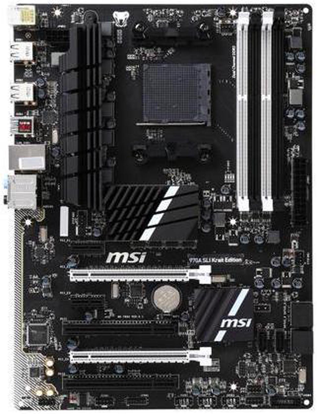 MSI 970A SLI KRAIT EDITION Desktop Motherboard - AMD 970 Chipset - Socket AM3+