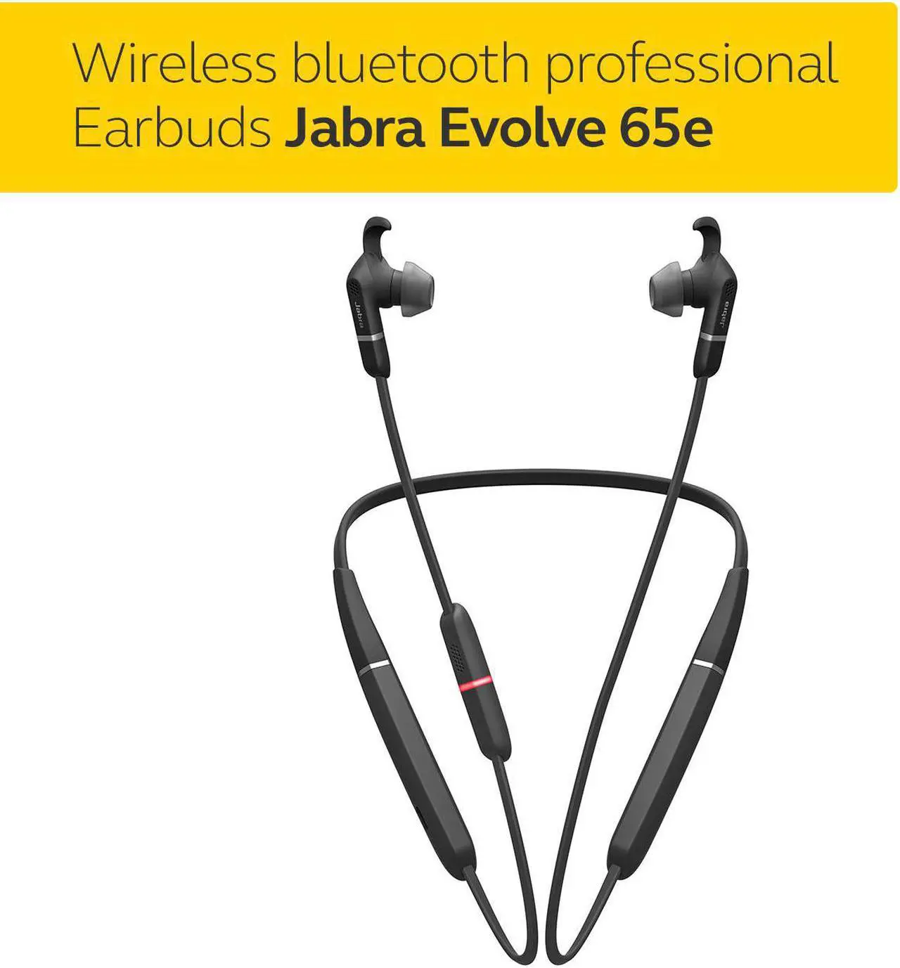 Alt view image 12 of 19 - Jabra Evolve 65e UC & Link 370 Wireless Professional Earbuds