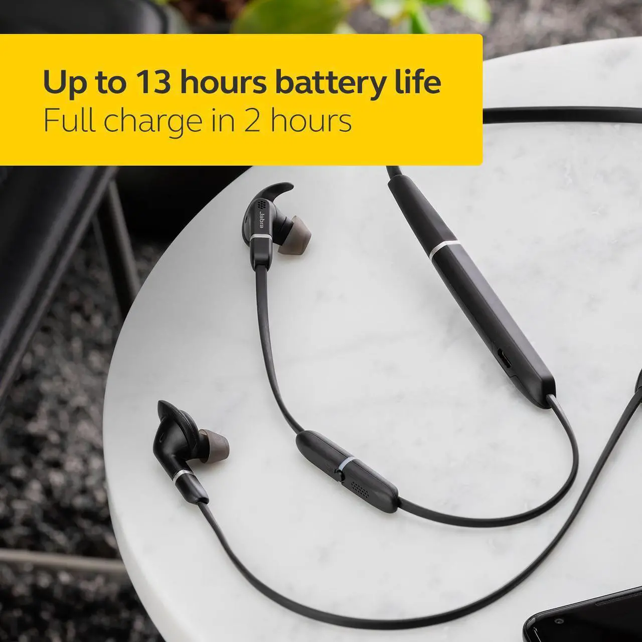 Alt view image 15 of 19 - Jabra Evolve 65e UC & Link 370 Wireless Professional Earbuds