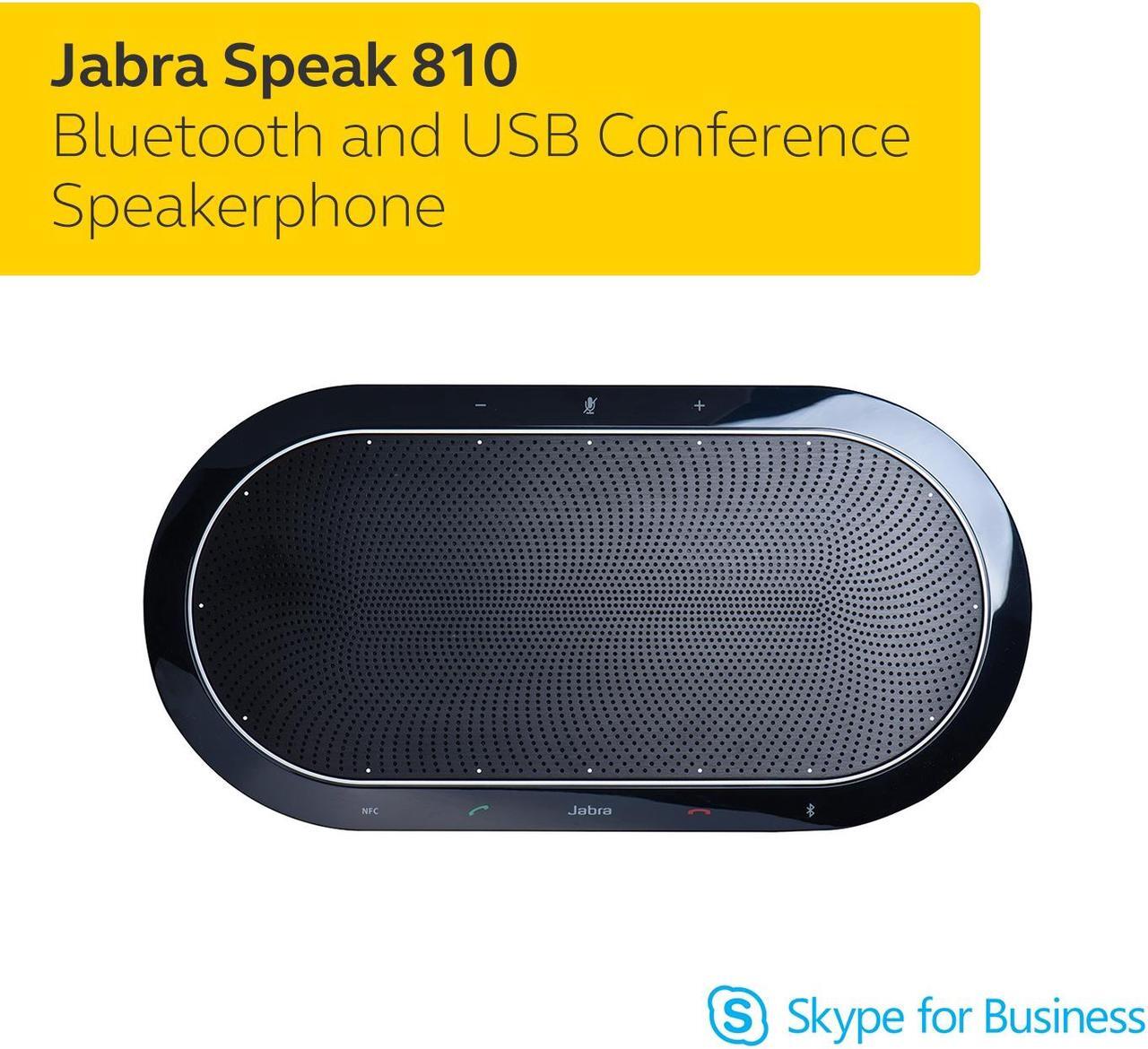 Alt view image 2 of 20 - Jabra Speak 810 MS 7810-109 Black Speakerphone - Microsoft Skype for Business