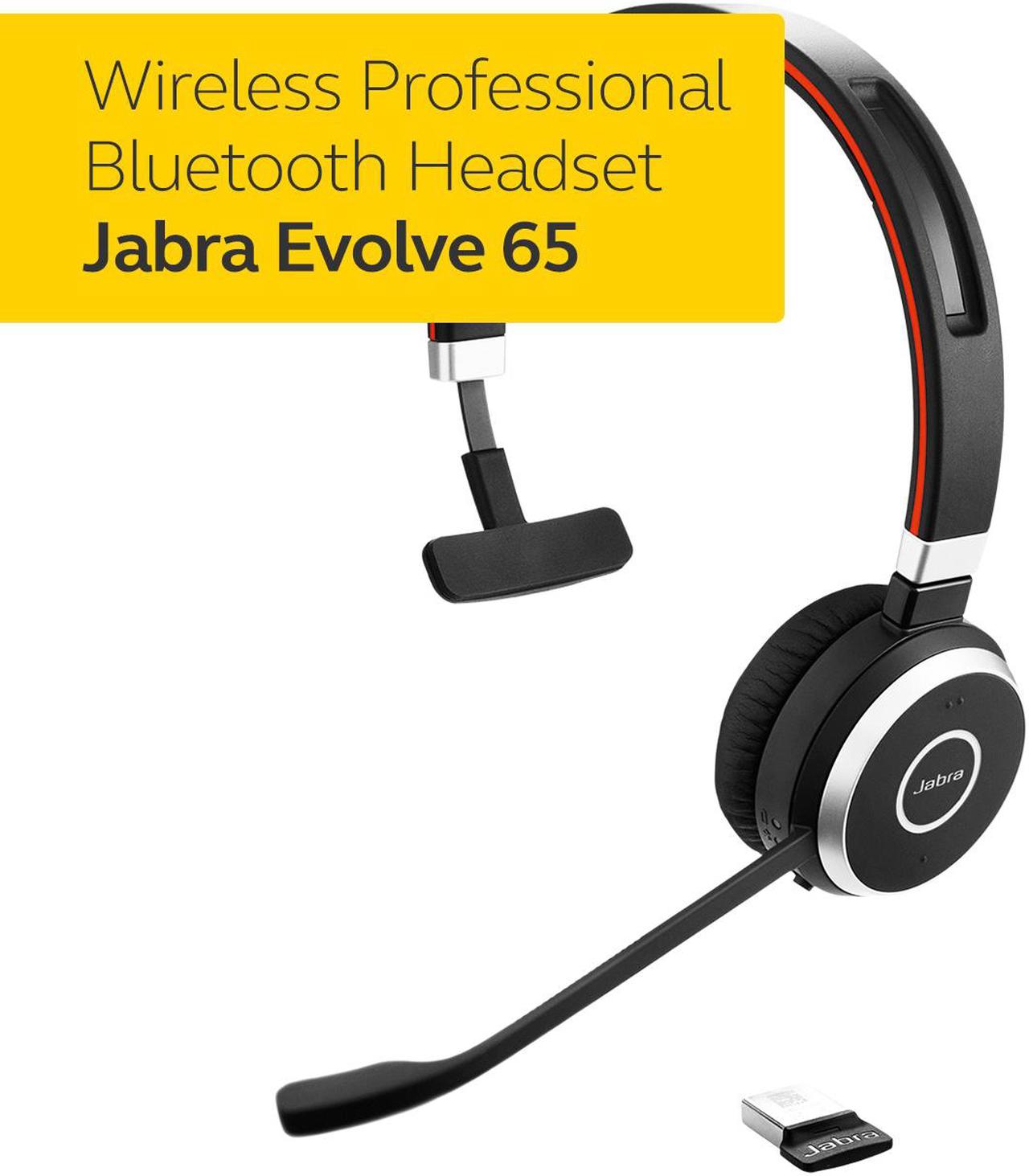 Alt view image 2 of 11 - Jabra Evolve 65 UC Mono Wireless Headset / Music Headphones