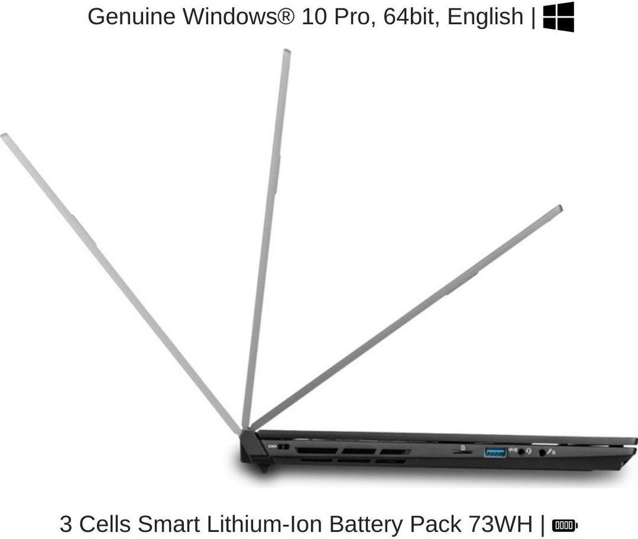Alt view image 6 of 7 - EVOC High Performance Systems PC502D (PC50DS-D) 15.6" FHD 144Hz, 2.2 GHz i7-10870H, RTX 3080, 64 GB 3200MHz RAM, 4 TB PCIe SSD