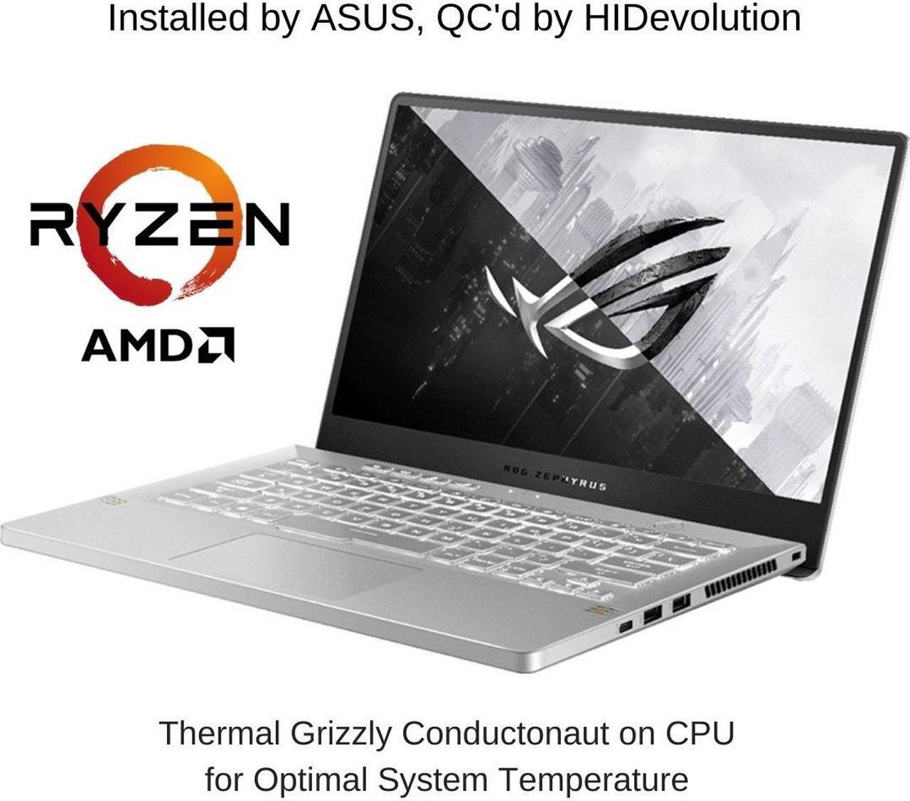 Alt view image 2 of 7 - [2021] HIDevolution ASUS ROG Zephyrus G14 GA401QM 14" FHD 144Hz, 3.0 GHz Ryzen 9 5900HS, RTX 3060, 16 GB 3200MHz RAM, 8 TB PCIe SSD