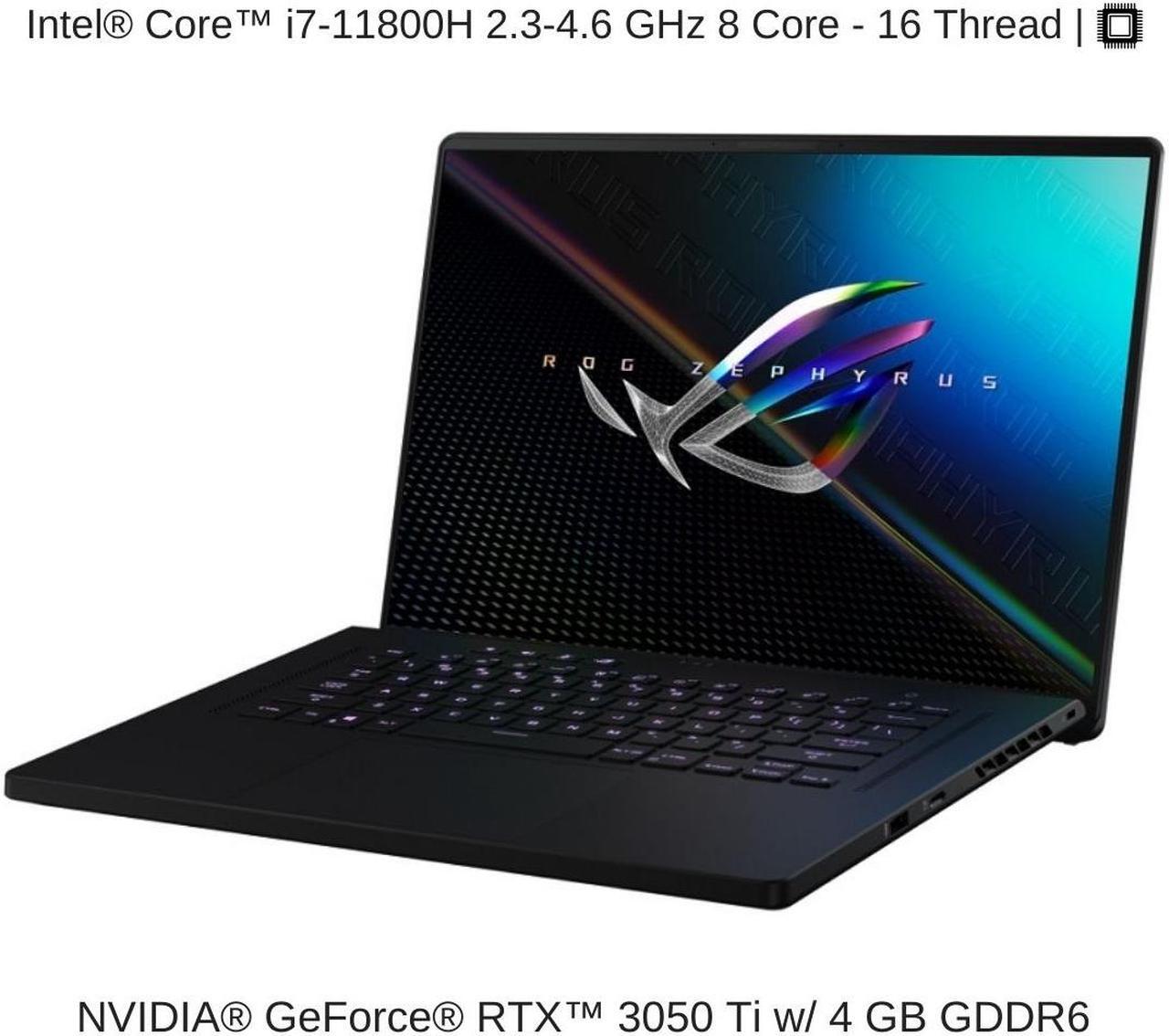 Alt view image 3 of 7 - [Mid 2021] HIDevolution ASUS ROG Zephyrus M16 GU603HE 16" WUXGA 144Hz, 2.3 GHz i7-11800H, RTX 3050 Ti, 16 GB 3200MHz RAM, 512 GB PCIe SSD