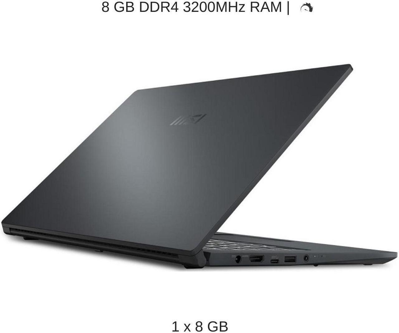 Alt view image 4 of 7 - HIDevolution MSI Modern 15 A5M 15.6" FHD, 2.1 GHz Ryzen 5 5500U, UMA, 8 GB 3200MHz RAM, 256 GB PCIe SSD