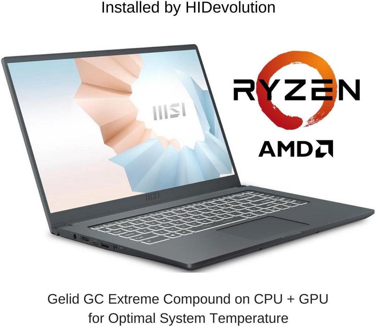 Alt view image 2 of 7 - HIDevolution MSI Modern 15 A5M 15.6" FHD, 2.1 GHz Ryzen 5 5500U, UMA, 8 GB 3200MHz RAM, 256 GB PCIe SSD