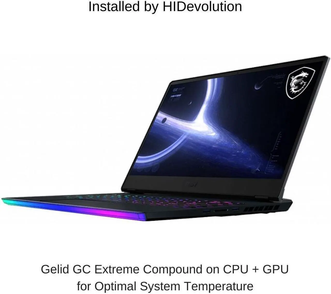Alt view image 2 of 7 - HIDevolution MSI Raider GE66 12UHS 15.6" QHD 240Hz, 1.7 GHz i7-12700H, RTX 3080 Ti, 32 GB 4800MHz RAM, 1 TB PCIe SSD