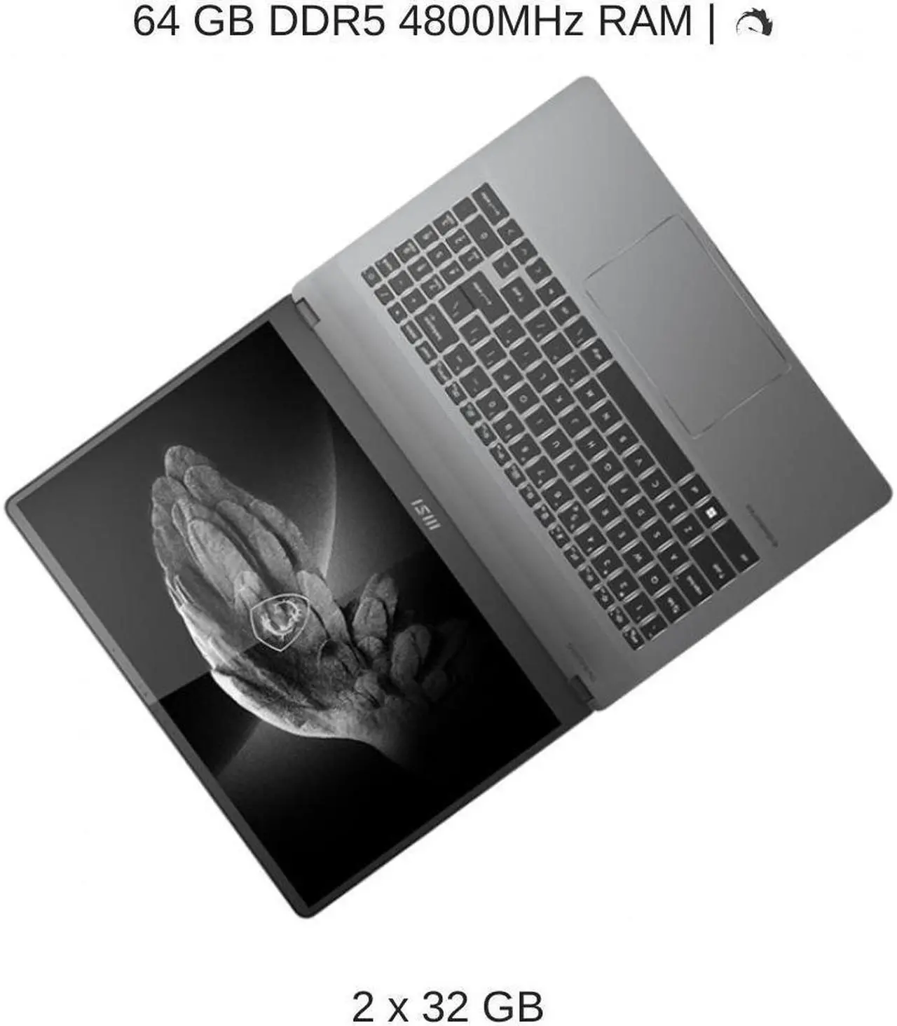Alt view image 4 of 7 - HIDevolution MSI Creator Z16P B12UHST 16" QHD+ 165Hz Touch, 1.7 GHz i7-12700H, RTX 3080 Ti, 32 GB 4800MHz RAM, 8 TB PCIe SSD