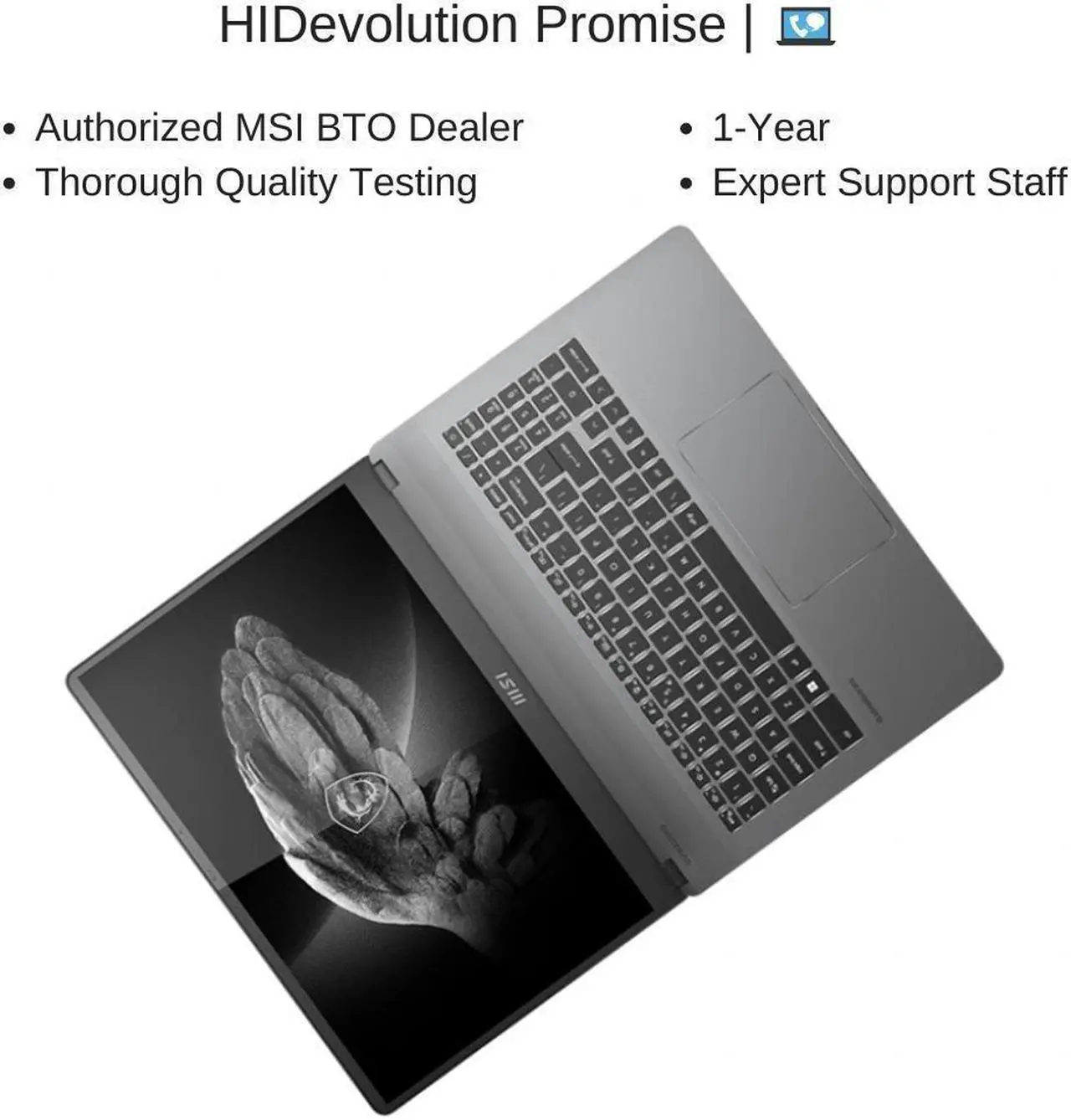 Alt view image 7 of 7 - HIDevolution MSI Creator Z16P B12UHST 16" QHD+ 165Hz Touch, 1.7 GHz i7-12700H, RTX 3080 Ti, 32 GB 4800MHz RAM, 8 TB PCIe SSD