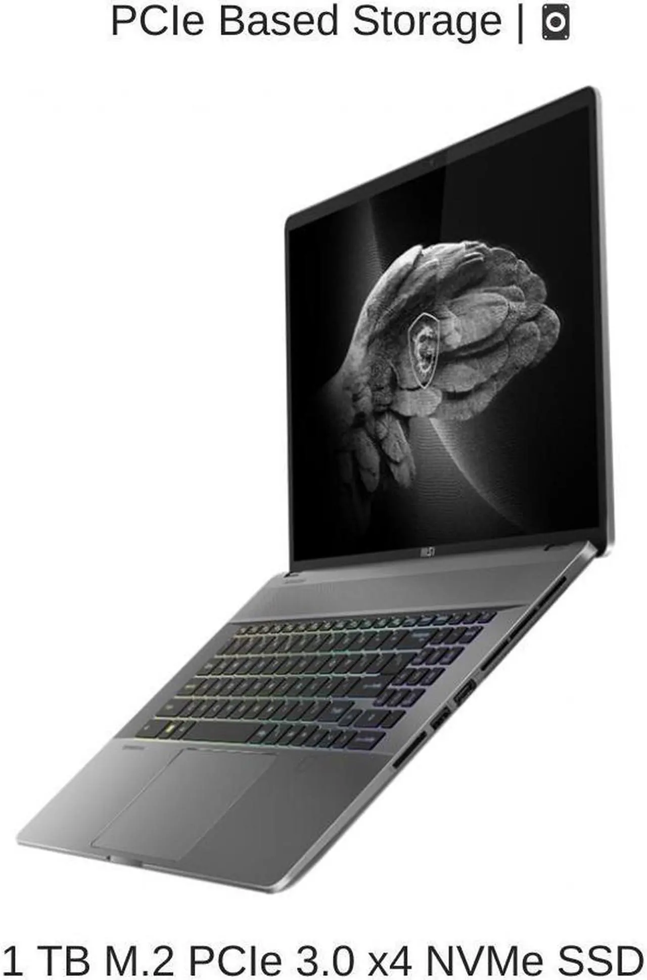 Alt view image 5 of 7 - HIDevolution MSI Creator Z17 A12UGST 17" QHD+ 165Hz Touch, 1.7 GHz i7-12700H, RTX 3070 Ti, 64 GB 4800MHz RAM, 1 TB PCIe SSD