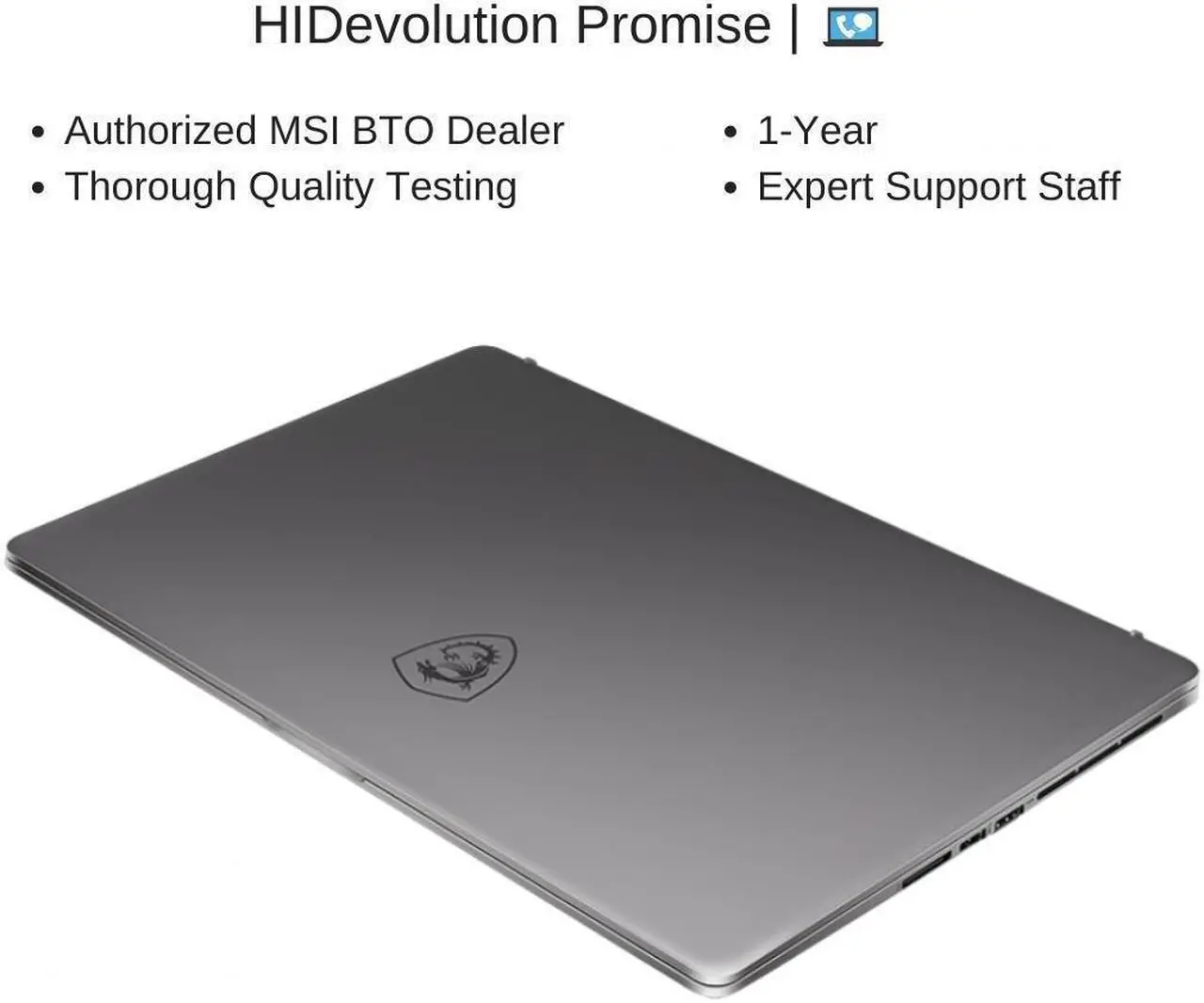 Alt view image 7 of 7 - HIDevolution MSI Creator Z17 A12UGST 17" QHD+ 165Hz Touch, 1.7 GHz i7-12700H, RTX 3070 Ti, 64 GB 4800MHz RAM, 1 TB PCIe SSD