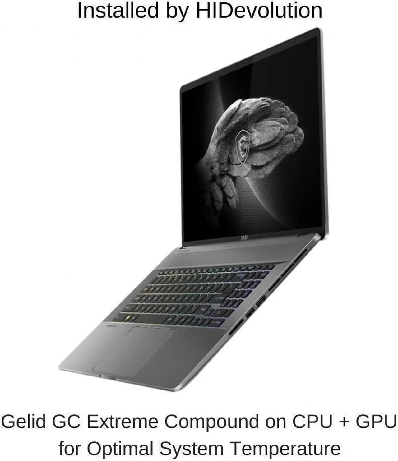 Alt view image 2 of 7 - HIDevolution MSI Creator Z17 A12UGST 17" QHD+ 165Hz Touch, 1.7 GHz i7-12700H, RTX 3070 Ti, 64 GB 4800MHz RAM, 1 TB PCIe SSD
