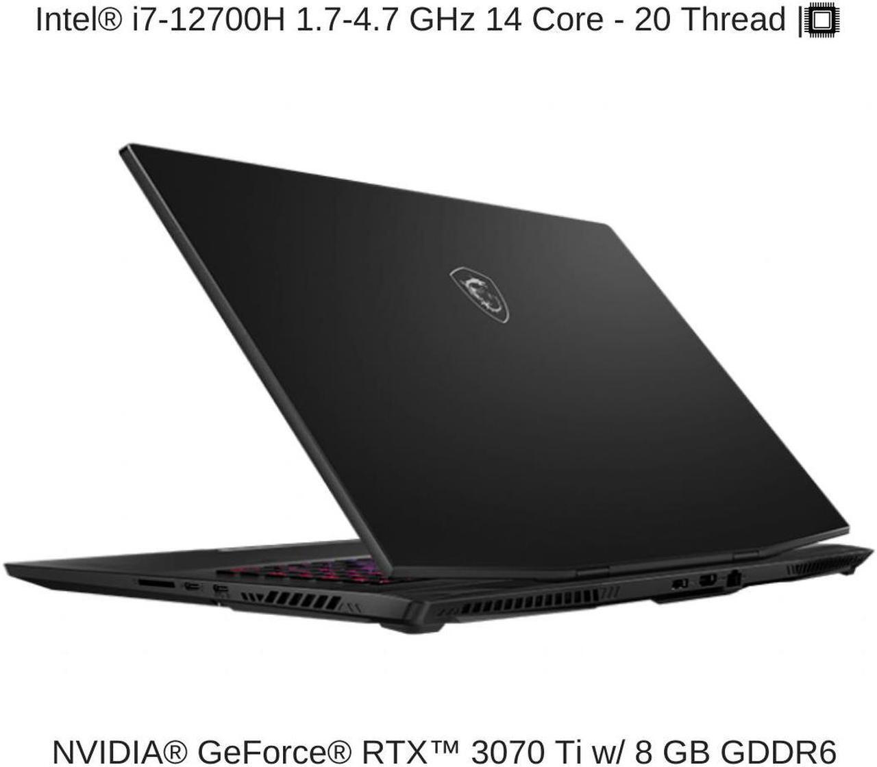 Alt view image 3 of 7 - HIDevolution MSI Stealth GS77 12UGS 17.3" QHD 240Hz 3ms, 1.7 GHz i7-12700H, RTX 3070 Ti, 32 GB 4800MHz RAM, 4 TB PCIe SSD
