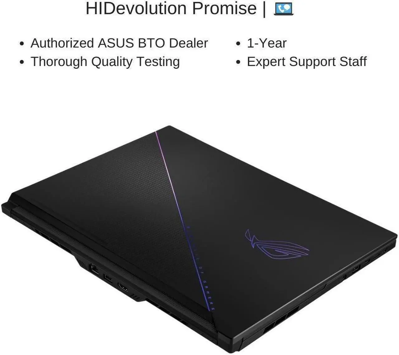 Alt view image 7 of 7 - ASUS ROG Zephyrus Duo 16 GX650RW 16" WQXGA 165Hz, 3.3 GHz Ryzen 9 6900HX, RTX 3070 Ti, 32 GB 4800MHz RAM, 1 TB PCIe SSD