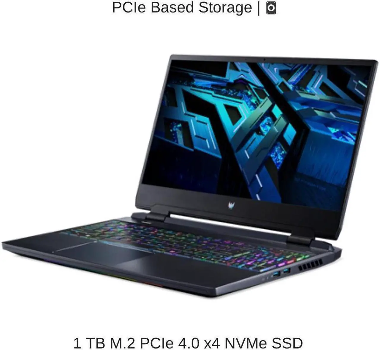Alt view image 5 of 7 - HIDevolution ACER Predator Helios 300 15.6" QHD 240Hz, 1.7 GHz i7-12700H, RTX 3070 Ti, 32 GB 4800MHz RAM, 1 TB PCIe SSD, Windows 11 Home